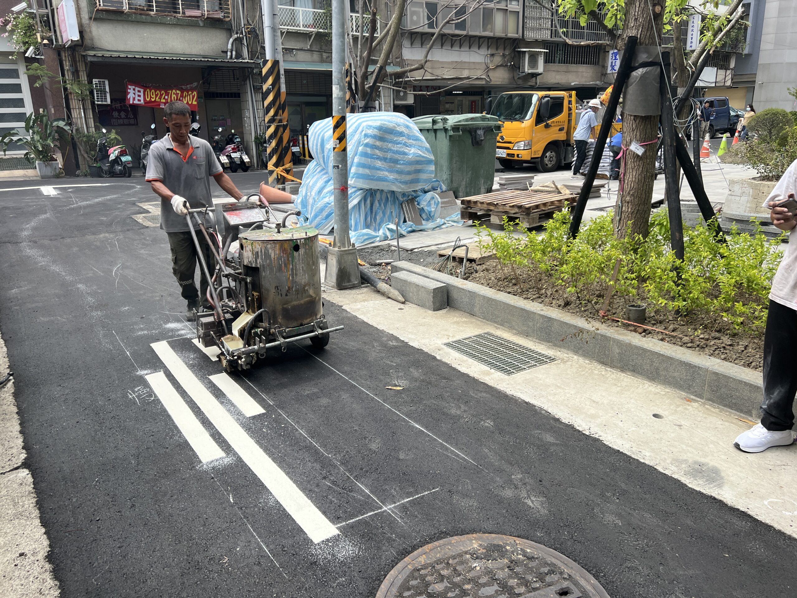 20241021(路損AC鋪設後路面畫線)