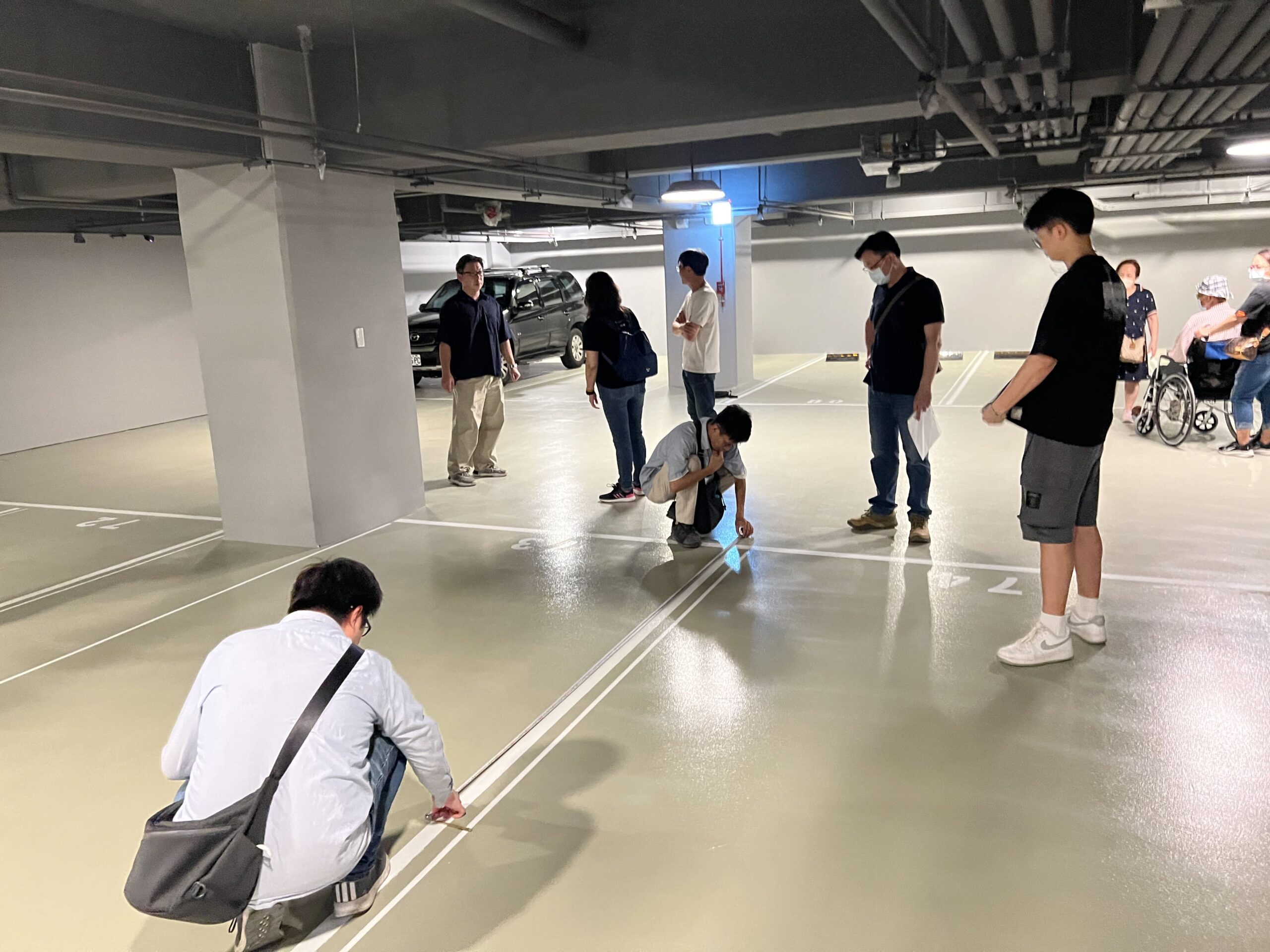 20250524客戶驗屋 - 車位尺寸丈量檢查